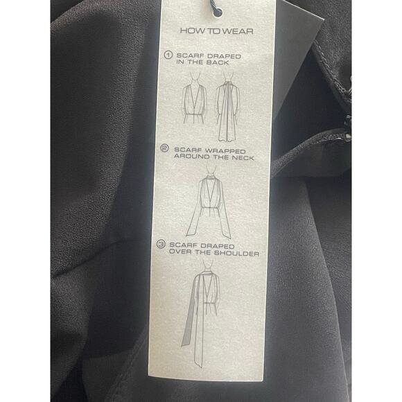 NEW Halston Heritage Tailored Scarf Jumpsui - Picture 12 of 16